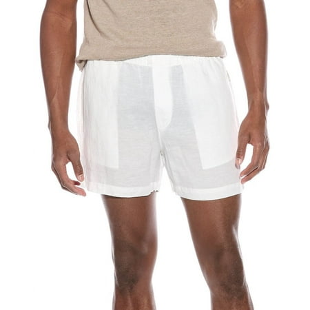 Onia mens Home Linen-Blend Short, l, White