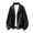 Black, variant on Men's Bomber Leather Jacket Loose Classic Vintage Zip-Up Motorcycle Leather Coats Windproof Waterproof Trucker PU Jacket with Pockets Black M