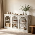 thumbnail image 5 of Fnova 63" Farmhouse Console Table, Wooden Entryway Table with 3-Tier Storage, Rectangular Sofa Table for Entrance, Hallway, Living Room, Behind Couch, 5 of 17
