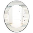 thumbnail image 2 of Designart 'Watercolor Colorfields I' Modern Mirror - Oval or Round Wall Mirror - 24x36, 2 of 4