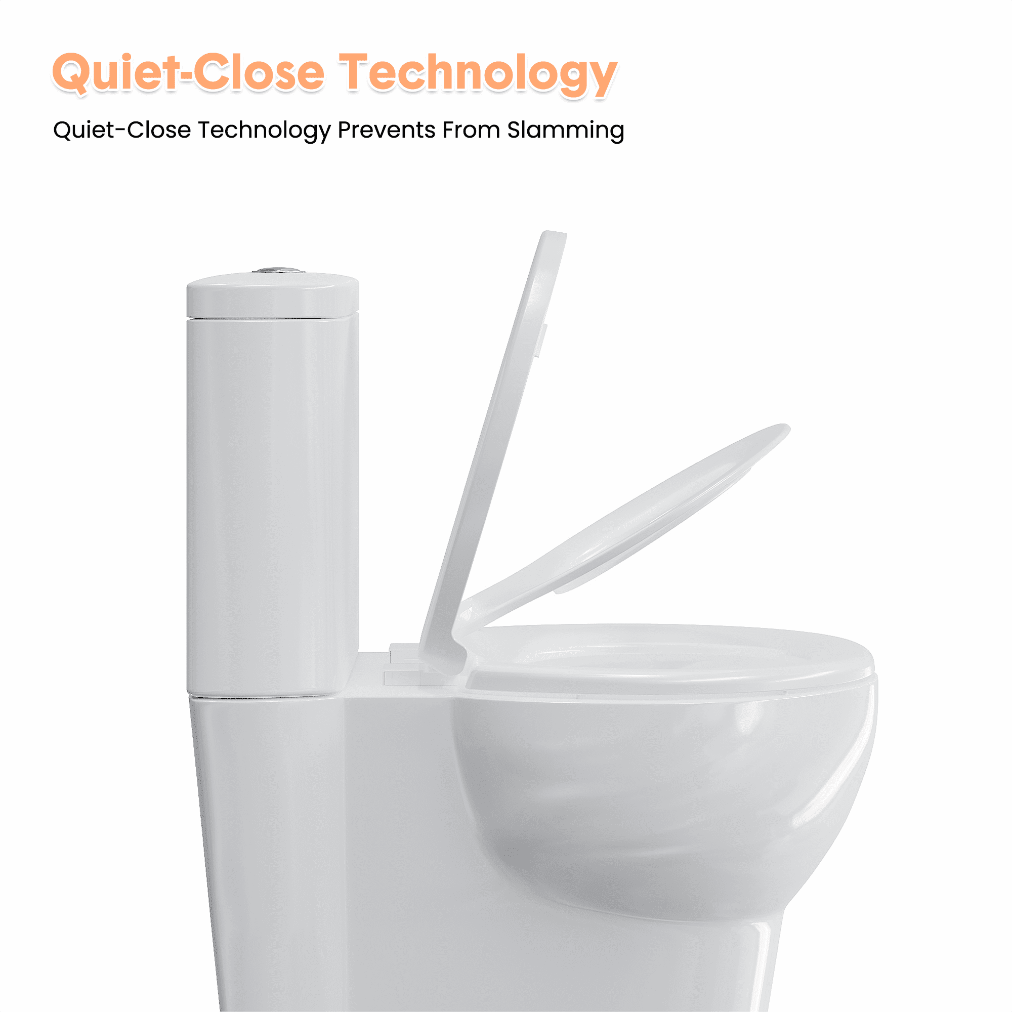Toddler Toilet Seats Elongated, Quick Release PP Slow Close Toilet Seats, with Toddler Seat, Fits 19-Inch Elongated Toilets, Perfect for Family Bathroom Training