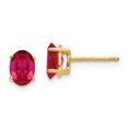 thumbnail image 1 of Boucles d'Oreilles Rubis en Or Jaune 14K, 1 of 1