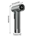 thumbnail image 3 of Tuscom Cordless Hair Dryer 100,000RPM USB Rechargeable - 15,000mAh Battery, 200W Fast Drying, Lightweight & Portable for Travel, Home, Camping, 3 of 9