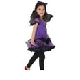 thumbnail image 4 of ibuvkizy Girls Summer Dresses Baby Princess Dress Kids Girl Halloween Net Yarn Dress Wing The Witch Three-piece Set Toddler Birthday Party Gown Kids Cute, 4 of 5
