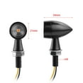 thumbnail image 4 of Shininglove 1 Pair Motorcycle LED Black Mini Turn Signals Lights Blinker Indicator, 4 of 6