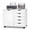 White, variant on Costway 5 Drawer Storage Cabinet on Wheels with Door and Adjustable Shelf for Home Office Black