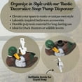 thumbnail image 2 of Mallard Duck Countertop Soap Pump Dispenser - Lakeside-Inspired Bathroom Accessories - Ideal for Duck Hunters and Lakehouse Lovers, 2 of 7