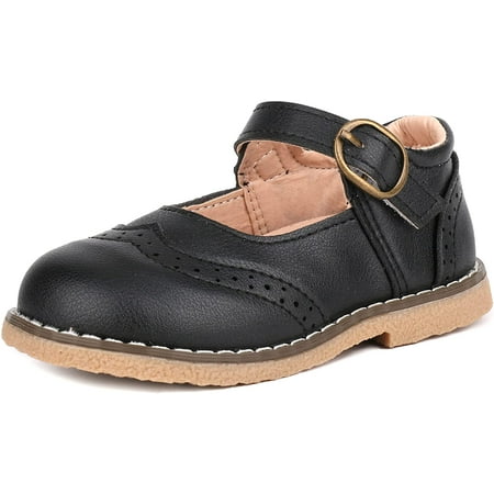 

Toddler Boys Girls Dress Shoes Kids Classic Perforated Flats