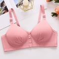 thumbnail image 7 of Front Closure Bras for Womens Bras Front Snaps Seniors Snap Front Bra Older Women Comfort Everyday Bras (Pink), 7 of 7