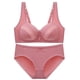 thumbnail image 1 of Conjunto de sujetador push up con botones en la espalda y sin aros de talla grande para mujer, traje a juego para mujer, 1 of 2