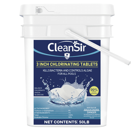50 lbs 3 inch CHL0RINE TABLETS for Pool ground swimming pool