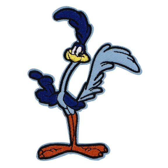 Road Runner Cartoon Character 4in Tall Embroidered Sewn On Applique Emblem