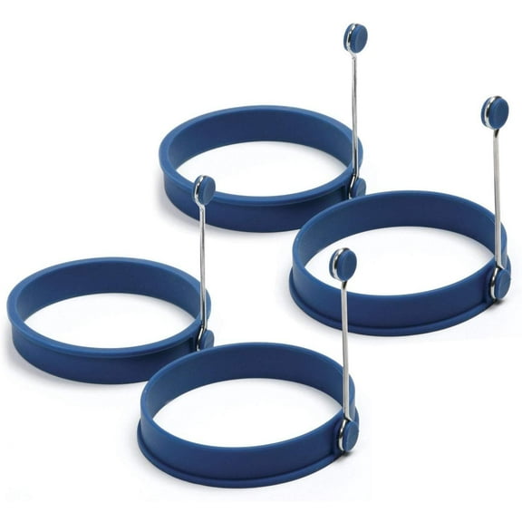 Norpro Silicone Round Pancake/Egg Rings, 4 Pieces