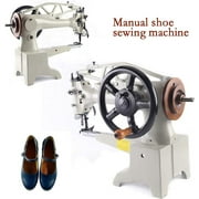 Industrial 11.8Inch Manual Shoes Repairing Straight Stitch 500spm DIY Patch Leather Sewing Machine Heavy Duty Hand Cobbler Leather Patch Machine