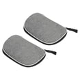 thumbnail image 1 of Funda para Palas de Ping Pong Uxcell, Funda Suave para Raquetas de Tenis de Mesa, Bolsa Contenedora en Forma de Ventilador, Gris, Paquete de 2, 1 of 6
