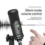 Depusheng Professional USB Computer Microphone A12 High Sensitivity Gaming Desktop Mic for PC Youtube Recording Streaming Video