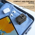 thumbnail image 4 of USB-C compatible C/G/A/I type travel adapter, suitable for EU, US, UK, Australia, Thailand, Black, 4 of 7