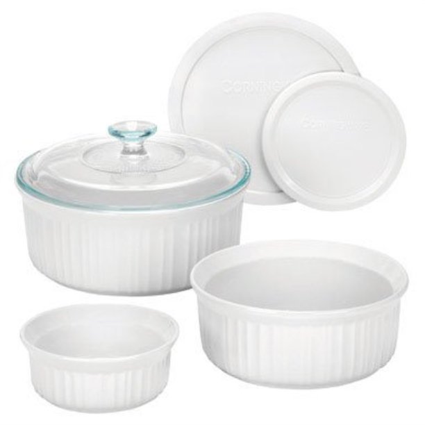 corningware french white 6piece bakeware set