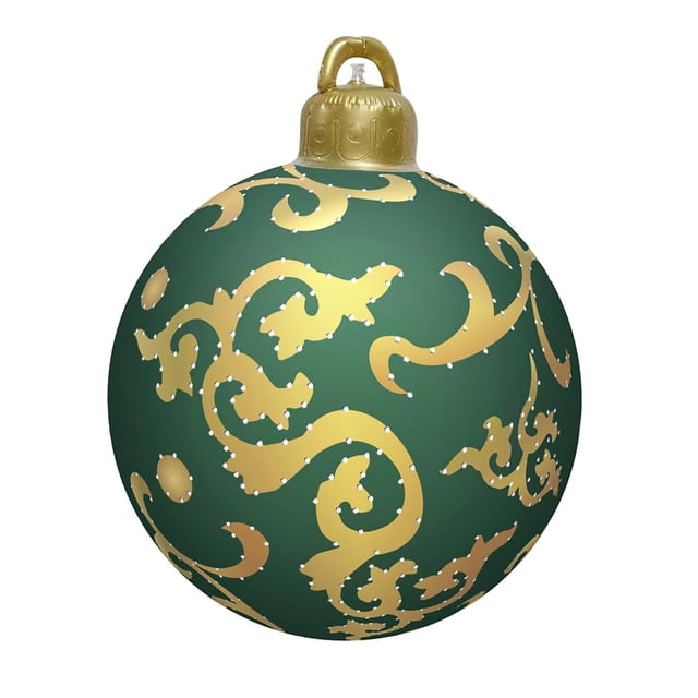 Bola inflable de Navidad Bola de Navidad de PVC Bola inflable Decoración personalizada 60 cm Bolas de fiesta de Navidad