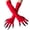 Black nails + red gloves, variant on Halloween Long Nail Witch Gloves Halloween Cosplay Long Performance Prop Costume Claw Ghost Gloves