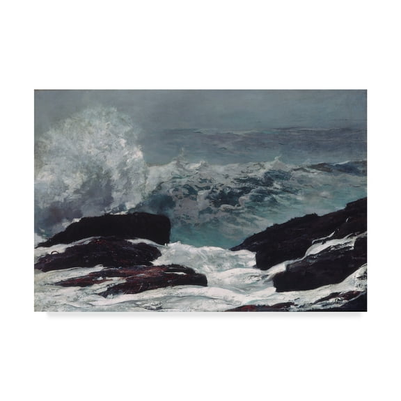 Trademark Fine Art 'Maine Coast, 1896 ' Canvas Art by Winslow Homer