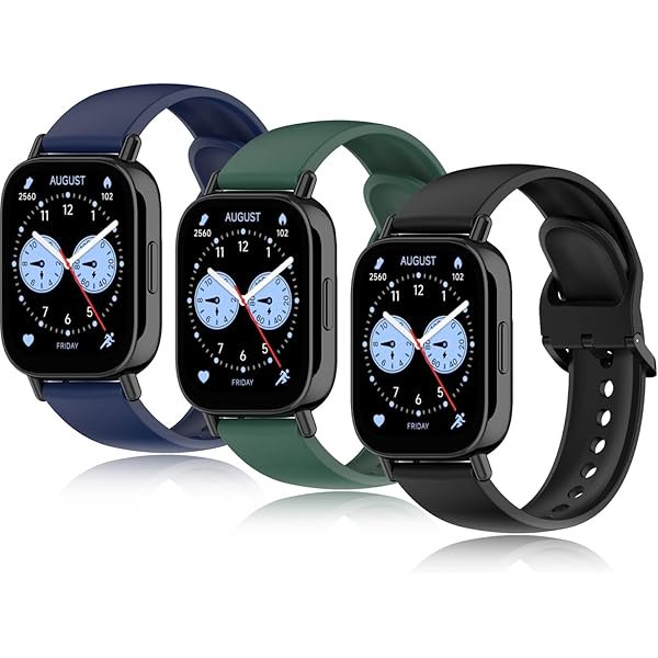 wonima11 Bands for Xiaomi Redmi Watch 5 Lite/Redmi 5 Active Straps, 3 Pack Soft Silicone Strap Replacement Wristbands Compatible with Xiaomi 5 Lite/Watch 5Active