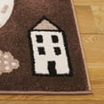 thumbnail image 3 of SAFAVIEH Carousel Kids Roadmap to Home Area Rug, Brown/Beige, 4' x 6', 3 of 10