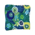 thumbnail image 2 of 19-inch Squared Patterned Spun Polyester Tufted Dining Chair Cushions (Set of 2) 94005-2CH-REO-34, 2 of 2