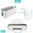 thumbnail image 2 of Neat Appearance Cord Organizer, Electrically Safe Abs Material Cable Management Box For Home Office, 2 of 5