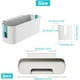 thumbnail image 2 of Cesta de almacenamiento colgante multifunción, caja de almacenamiento colgante con 2 ganchos, cesta de almacenamiento colgante junto a la cama para control remoto, teléfono, botella de agua, 2 of 5