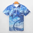 thumbnail image 3 of Ice Dragon Men Zipper T-shirt Summer Casual Short Sleeve T-shirt Top, 3 of 7