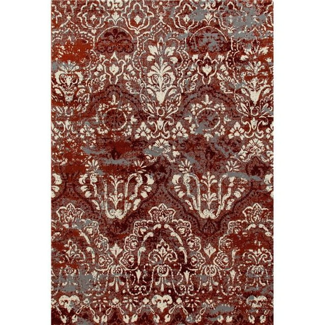 841864109351 Tapis d'Art 5 x 8 Pi. Collection Bastille Tapis Tissé Rouge