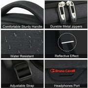 17 Business Laptop Backpack - Slim Anti-Theft Design, Water-Resistant College Bag with USB Port, Fits 15.6 Notebook (Black)