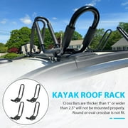 Kojem J-Bar 2 Pairs Universal Kayak Roof Rack Canoe Boat Surf Ski Top Mount Carrier Rack SUV Van Car Crossbar
