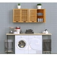 thumbnail image 5 of Bathroom Wall Cabinet Wall Mounted Organizer, Medicine Cabinet, Over The Toilet Storage, Bamboo Medicine Cabinets with Doors and Shelves, Wall Storage for Bathroom Kitchen Living Room, 5 of 15