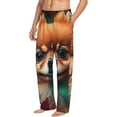 thumbnail image 2 of Daiia Colorful Leaf Chihuahua Men's Sleep Pant with Pockets and Drawstring,Pajama Pants-X-Large, 2 of 9