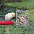 thumbnail image 3 of Behogar Funny Transparent Acrylic Bird Parrot Hanging Foraging Feeder Feeding Box Educational Toy for Budgies Parakeet Cockatoo, 3 of 5