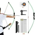 thumbnail image 1 of Runzkzy Arco y Flecha para Adolescentes Principiantes Juego de Entrenamiento de Tiro con Arco Compuesto de Práctica, 1 of 13