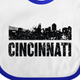 thumbnail image 4 of Inktastic Cincinnati Skyline Grunge Boys or Girls Baby Bib, 4 of 4