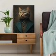 thumbnail image 5 of Regal Ginger Cat Gentleman Canvas Wall Art, Warm Tone Pet Print for Living Room, Bedroom, Office, Study, Den and Bar Decor, 5 of 8