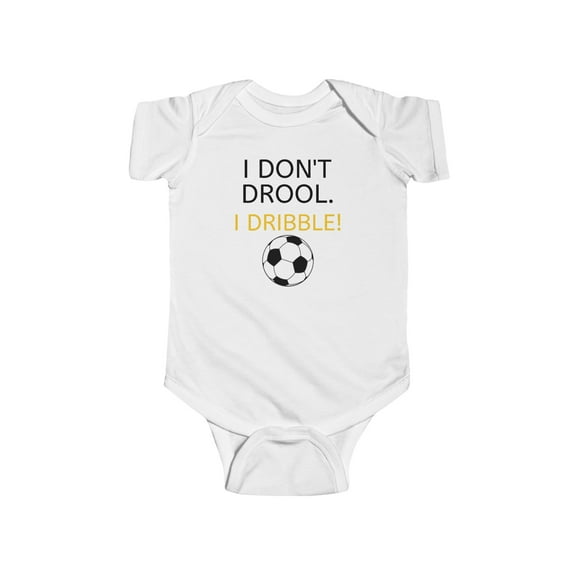 Baby Soccer Onesie, I Don't Drool. I Dribble.