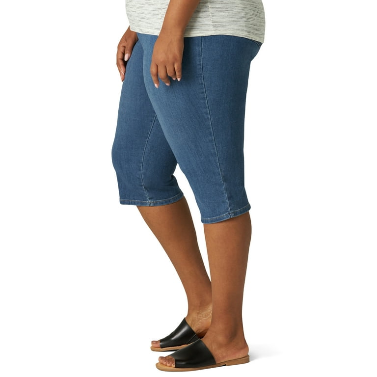 Lee Women s Plus Size Capri Jean Walmart