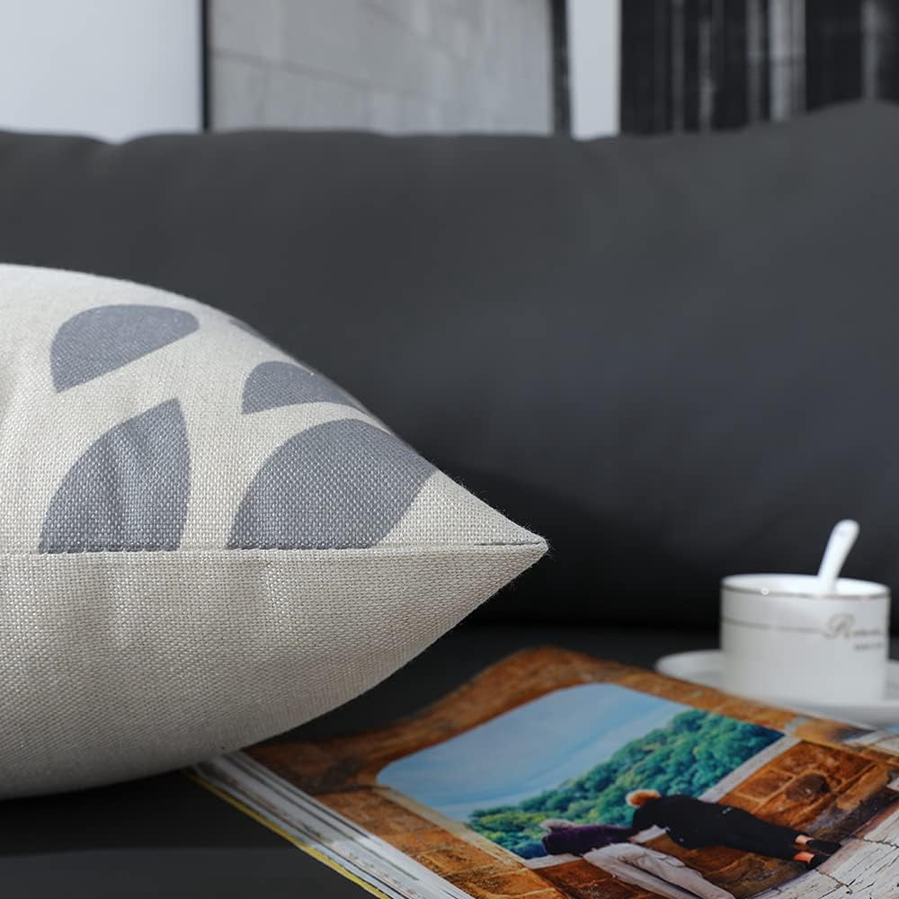 Throw Pillow Covers 20x20 Inch, Pillow Covers 20x20,Squar Pillow Covers Set of 4 Boho Modern Farmhouse Neutral Decorative Pillowcases Linen Cushion Case for Couch, Bed, Home Decor