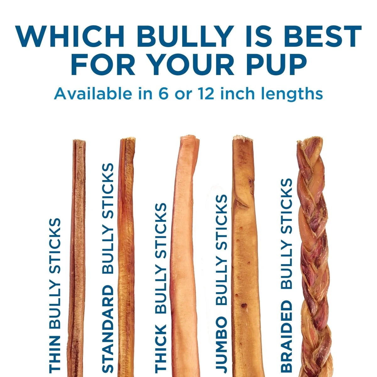 Best Bully Sticks Supreme All-Natural Bully Stick Dog Treats (12 Inch Supreme Sticks, 50 Pack)