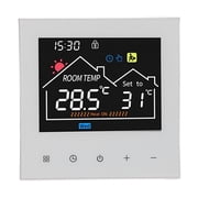 BIMZUC Smart Thermostat Touchscreen Programmable LCD Color Display Controller for Water Heating Boiler WiFi Tuya Model 3.39 Inches / 8.6 cm Black