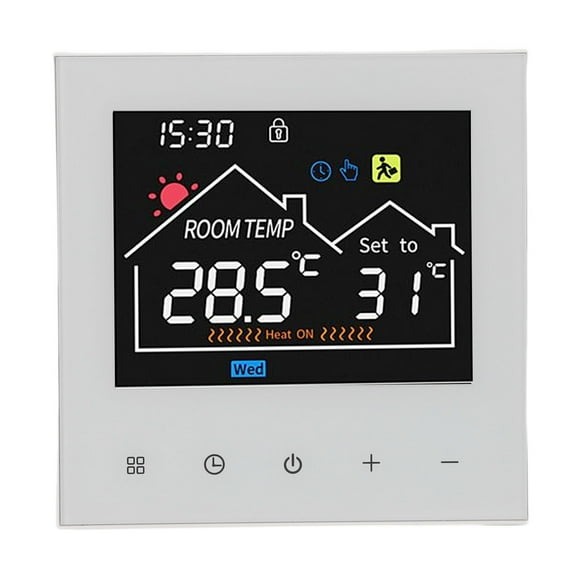 Smart Thermostat, Touchscreen Programmable, LCD Display Thermostat for Water Heating Boiler with Color Display Thermostat