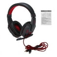 thumbnail image 2 of 3.5mm Gaming Headset Mic LED Headphones Stereo Bass Surround For PC Xbox One PS4 (red-black), 2 of 2