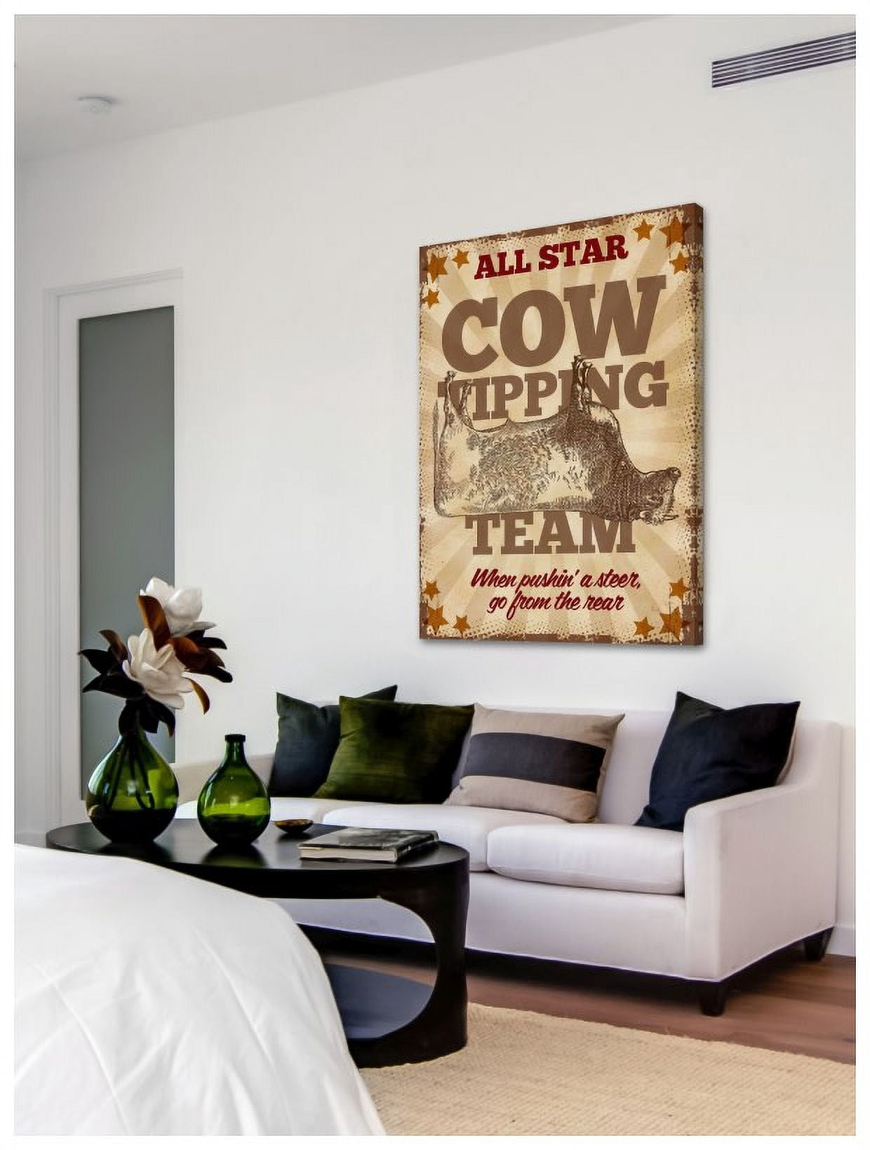 Marmont Hill "Cows Tipping" Painting Print on Canvas