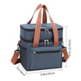 thumbnail image 2 of Portable Insulated Lunch Bag With Shoulder Strap Large Capacity For Picnics & Meals, 2 of 6