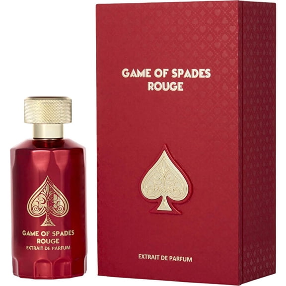 Jo Milano Game of Spades Rouge Parfum Spray | 3.4 oz (100ml) | Oud Wood, Sugar, Warm, Spicy, Orange, Saffron Scent | Long Lasting Fragrance for Men and Women (Unisex)